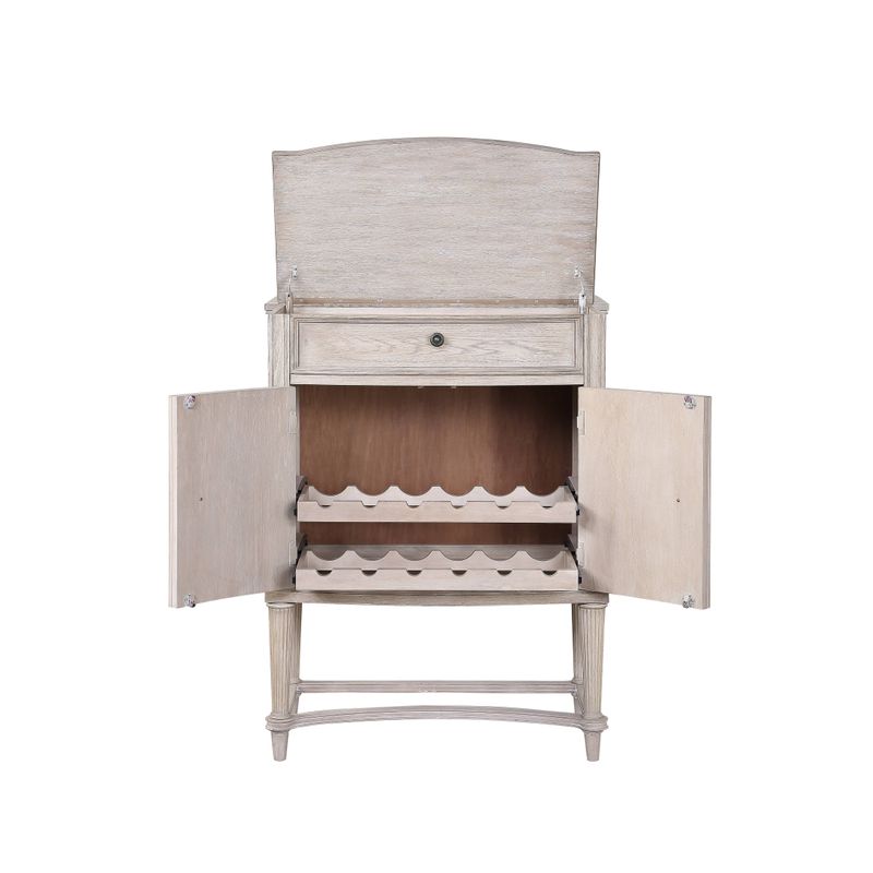 ACME Wynsor Wine Cabinet, Antique Champagne