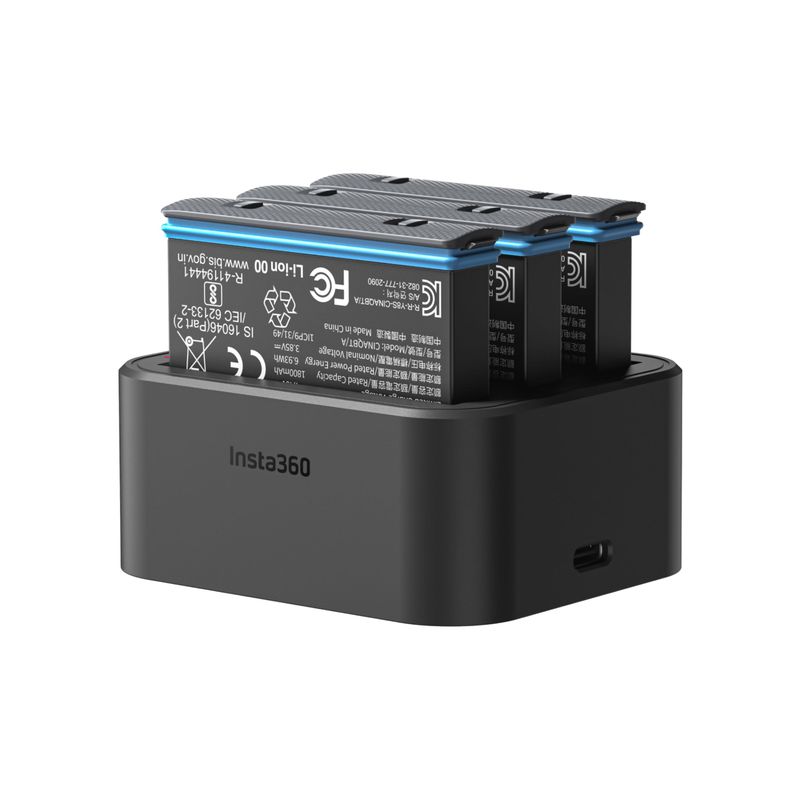 Insta360 - X3 Fast Battery Charger Hub - Black