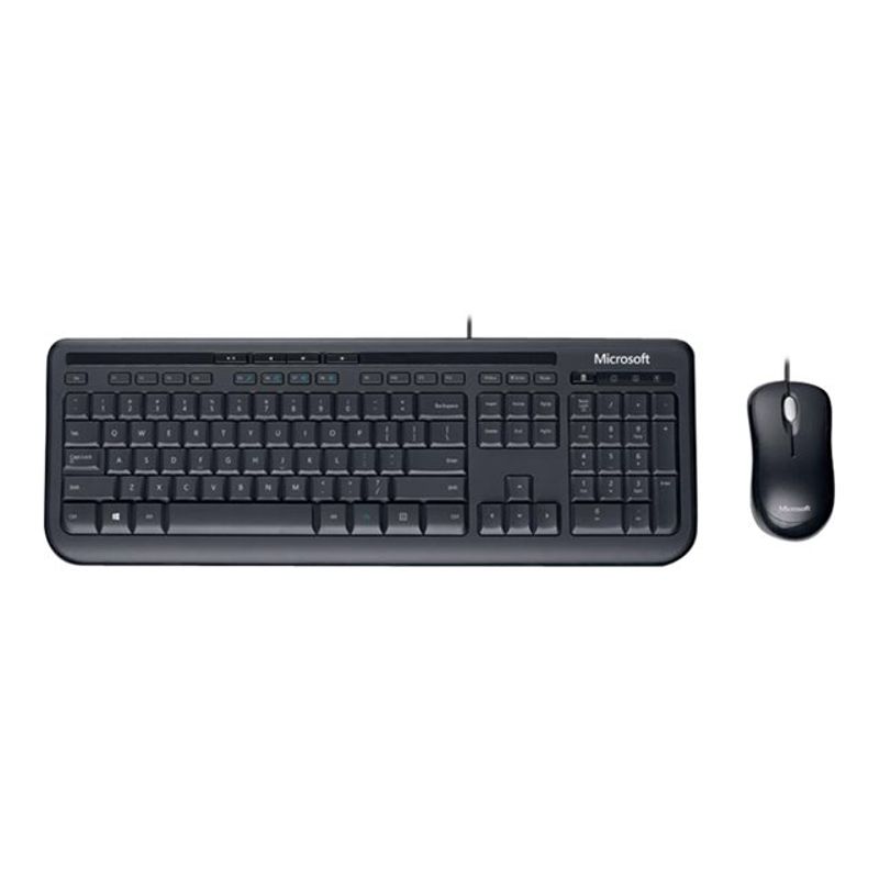 Microsoft Wired Desktop 600 - keyboard and mouse set - English - North America - black