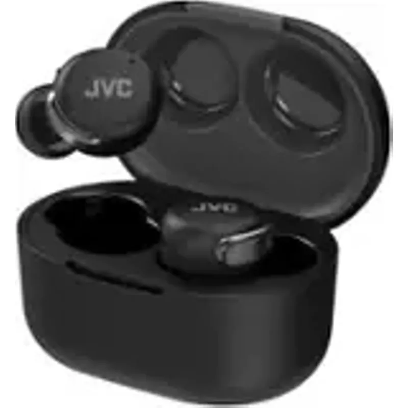 JVC - True Wireless Noise Canceling Headphones - Black