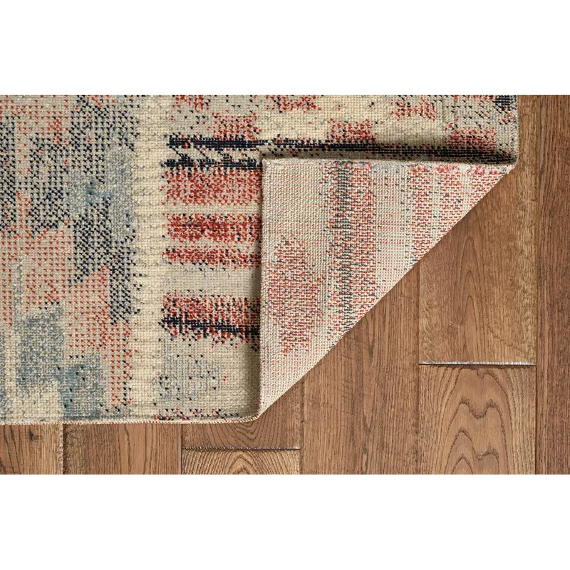 Kenan Ivory And Blue 8X10 Area Rug