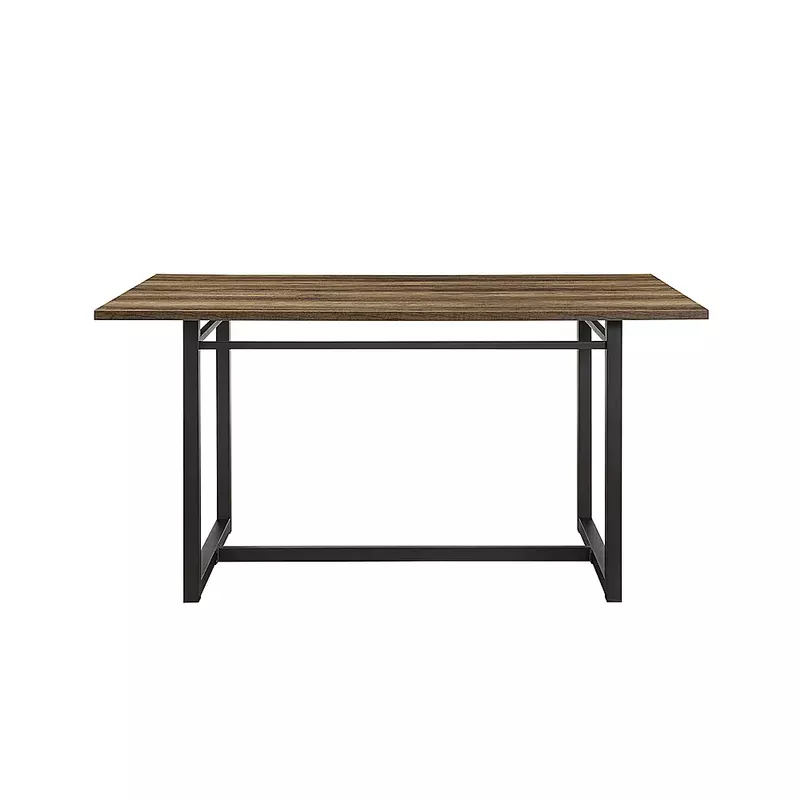 Walker Edison - Industrial Dining Table - Rustic Oak