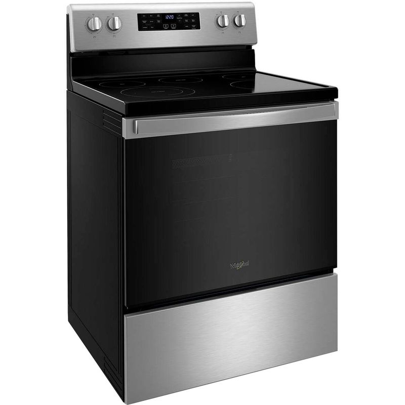 Alt View Zoom 11. Whirlpool - 5.3 Cu. Ft. Freestanding Electric Convection Range with Air Fry - Stainless steel