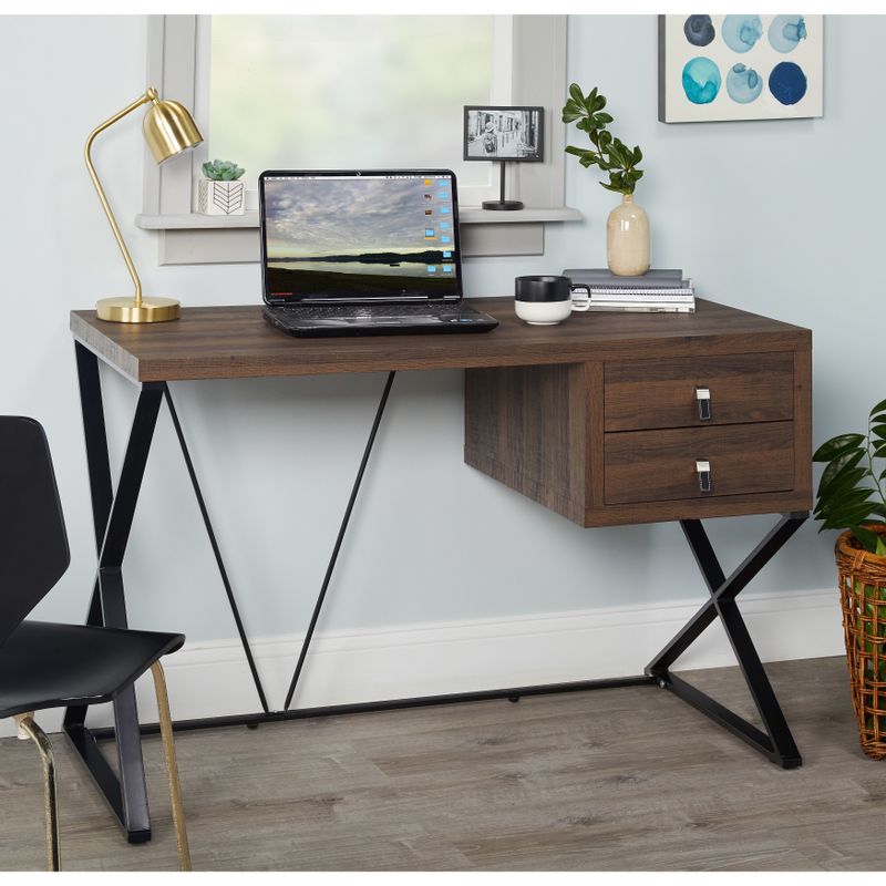 Simple Living Elworth Desk - Brown