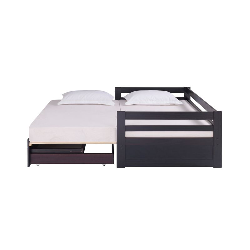 Taylor & Olive Acropolis Twin to King Day Bed with Storage Drawers - Espresso
