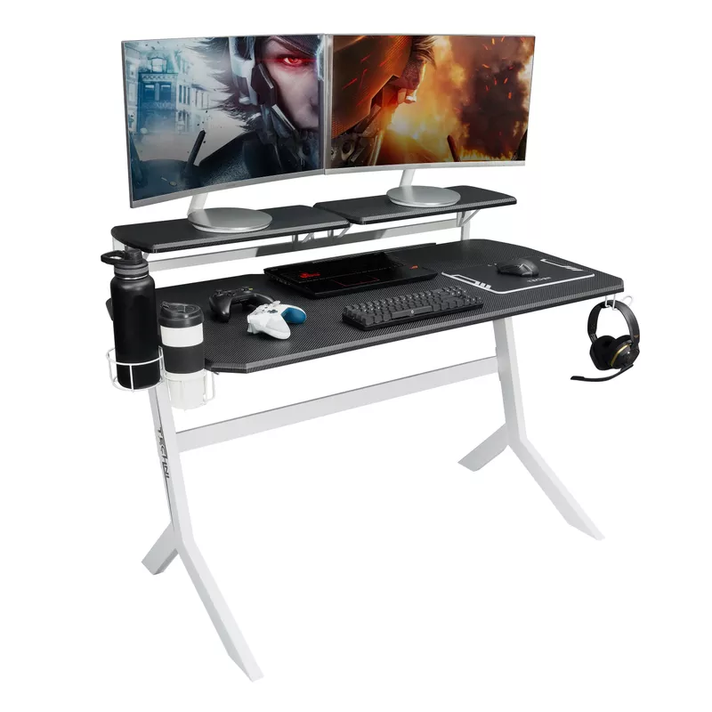 White Stryker Gaming Desk, White
