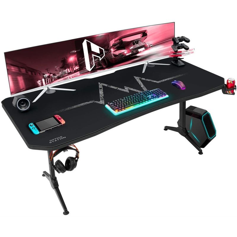 Homall Y Shaped Gaming Desk Computer Desk Table - Black/43Inch