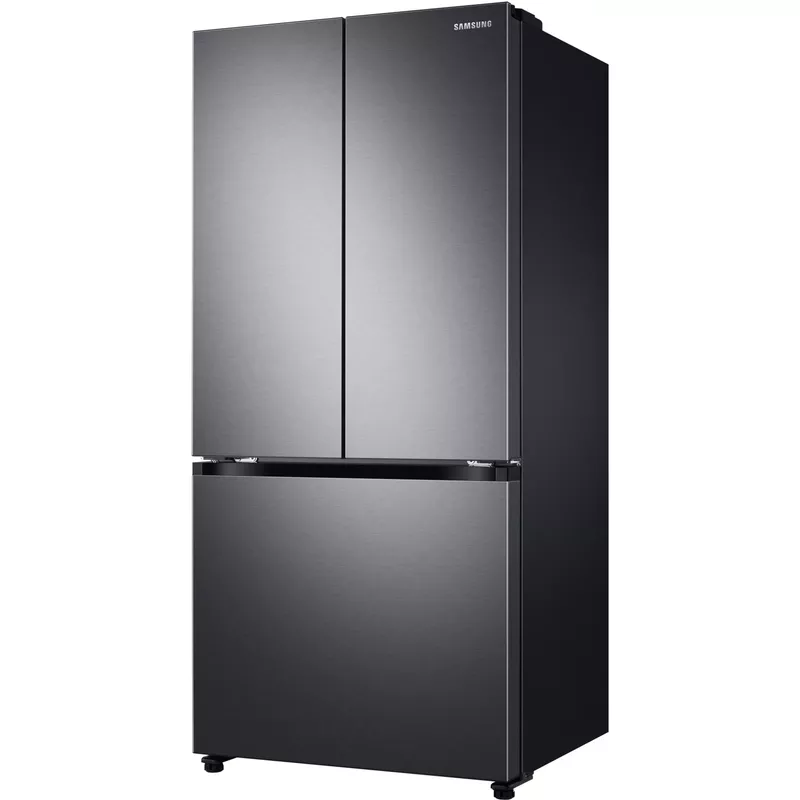 Samsung 18-Cu. Ft. Smart Counter-Depth 3-Door French Door Refrigerator, Brushed Black