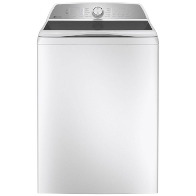 GE Profile 4.9 Cu. Ft. White Washer With Smarter Wash Technology And FlexDispense