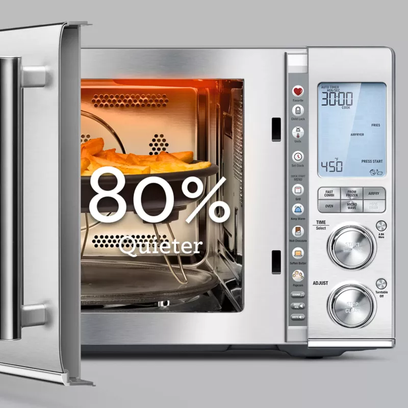 Breville - the Combi Wave™ 3 in 1 1.1 Cu. Ft. Convection Microwave - Brushed Stainless Steel