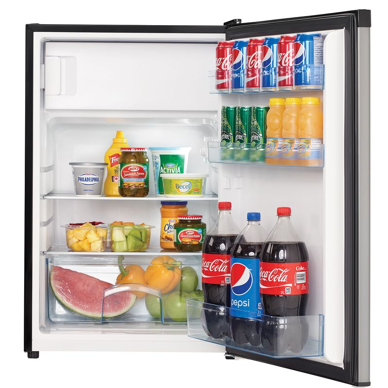 Danby DCR045B1BSLDB-3 4.5 cu. ft. Compact Fridge with True Freezer in Stainless Steel