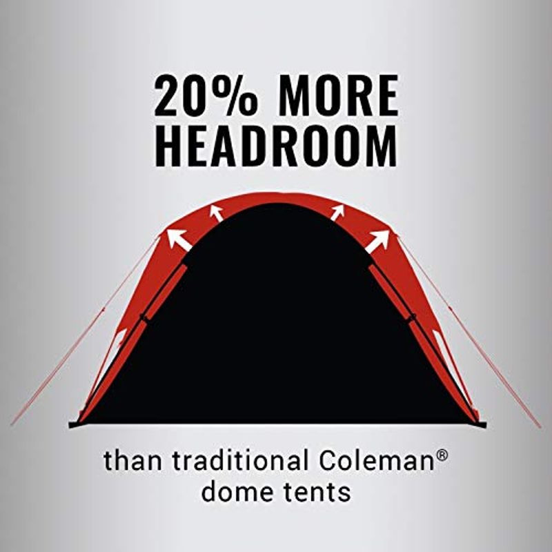Coleman 6-Person Dark Room Skydome Camping Tent, Blue