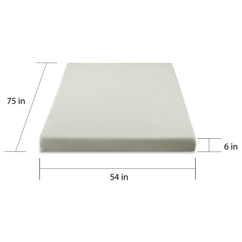 Priage Green Tea and Charcoal 6-inch Full-size Memory Foam Mattress - PRIAGE 6-inch Memory Foam Mattress Full size