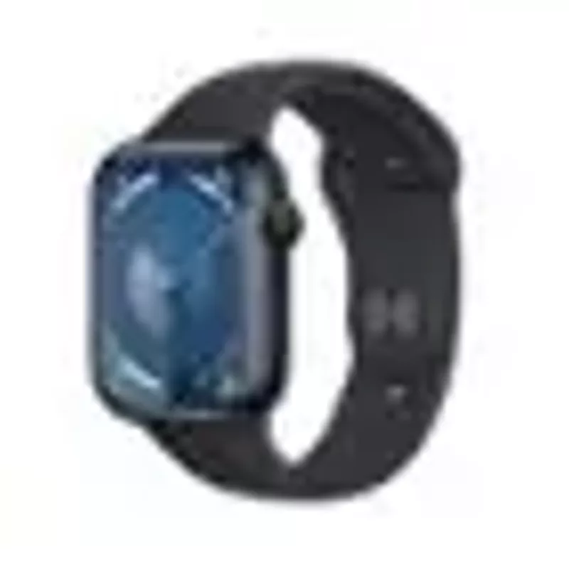 Apple Watch Series 9 (GPS + Cellular) 45mm Midnight Aluminum Case with Midnight Sport Band - S/M - Midnight