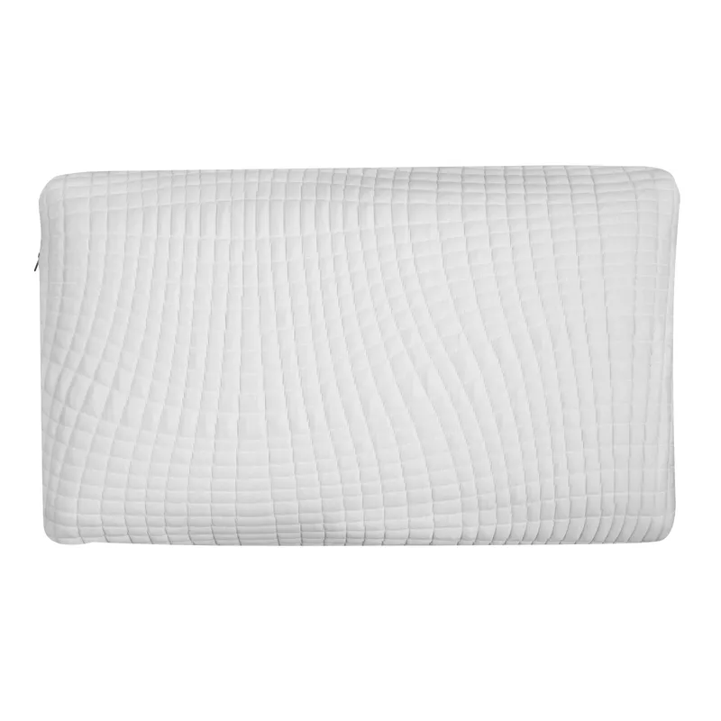 FlexSleep Bamboo Charcoal Infused Ventilated Memory Foam Pillow, Queen