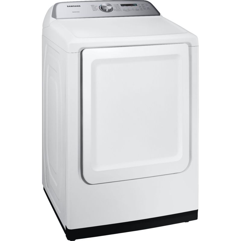 Angle Zoom. Samsung - 7.4 Cu. Ft. Gas Dryer with 10 Cycles and Sensor Dry - White