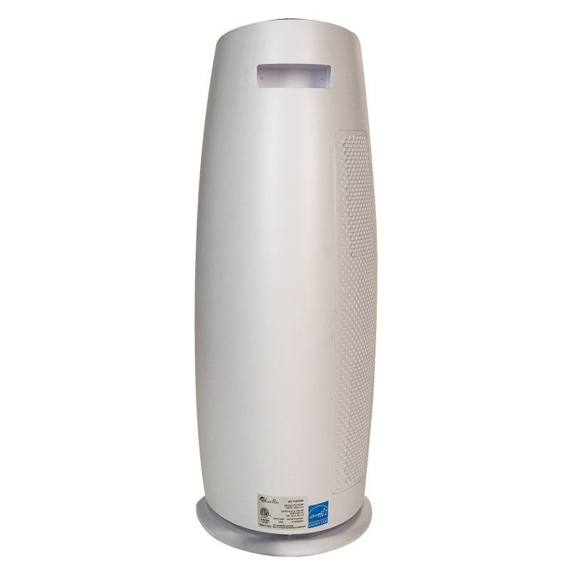 LivePure LP270THP Sierra Series Digital Tall Tower Air Purifier with Permanent Filtration - Grey