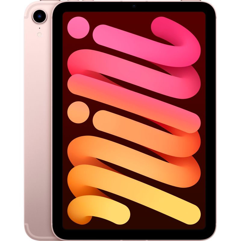 Front Zoom. Apple - iPad mini (Latest Model) with Wi-Fi + Cellular - 64GB - Pink (Unlocked)