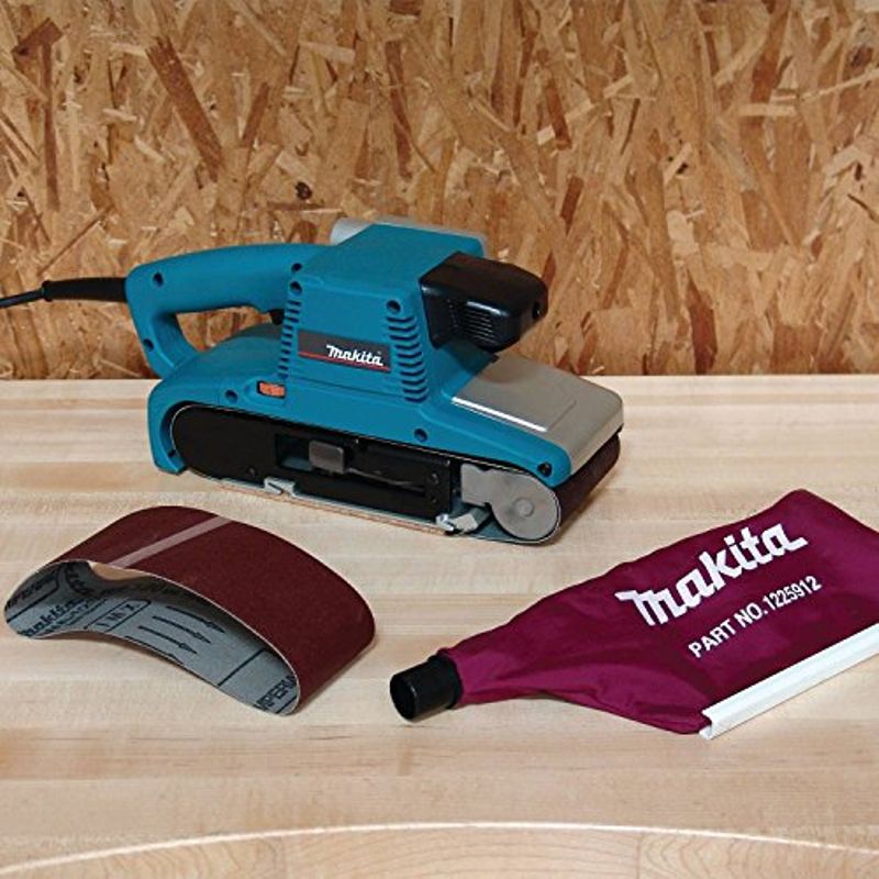 Makita 9404 8.8-Amp 4-by-24-Inch Variable Speed Belt Sander with Cloth Dust Bag