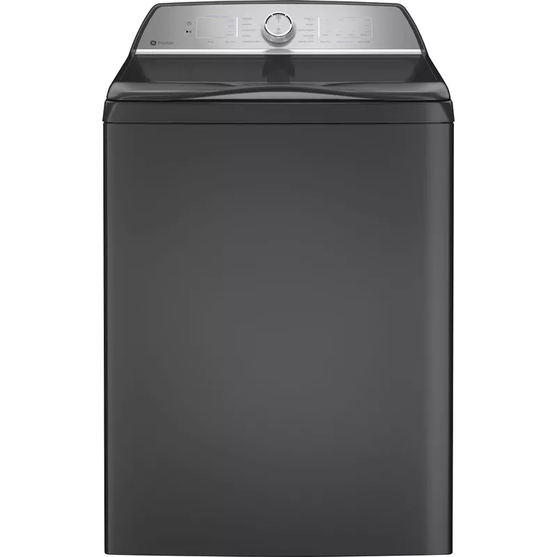 GE Profile - 5.0 Cu Ft High Efficiency Smart Top Load Washer with Smarter Wash Technology, Easier Reach & Microban Technology - Diamond Gray