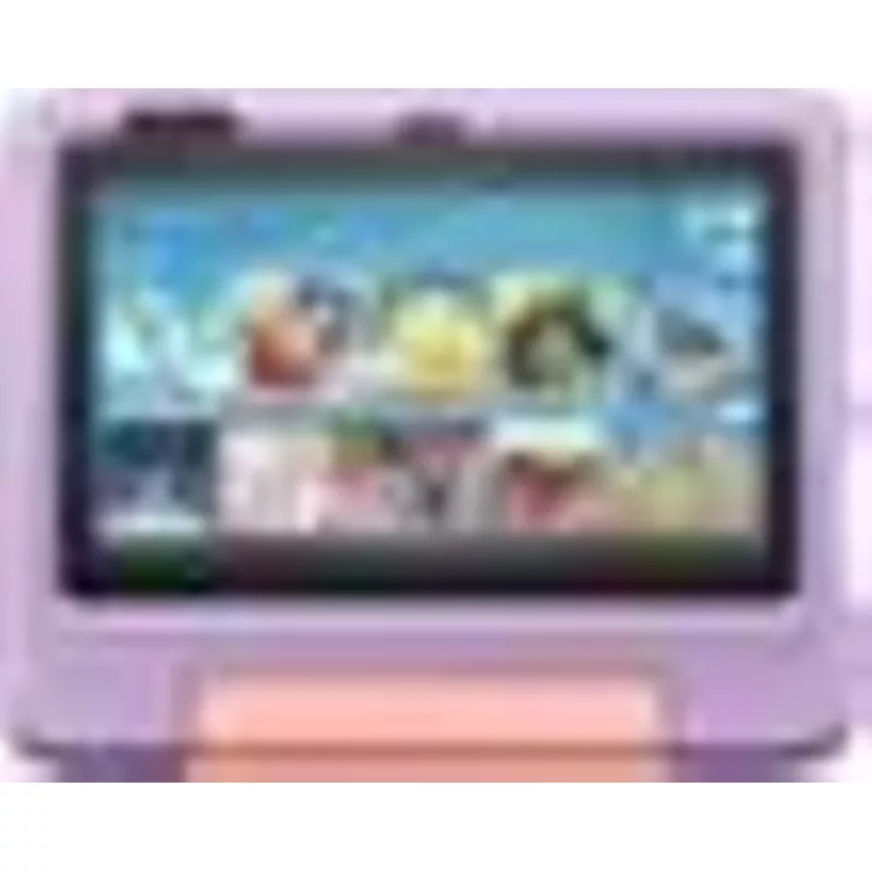 Amazon - Fire 7 Kids Ages 3-7 (2022) 7" tablet with Wi-Fi 16 GB - Purple