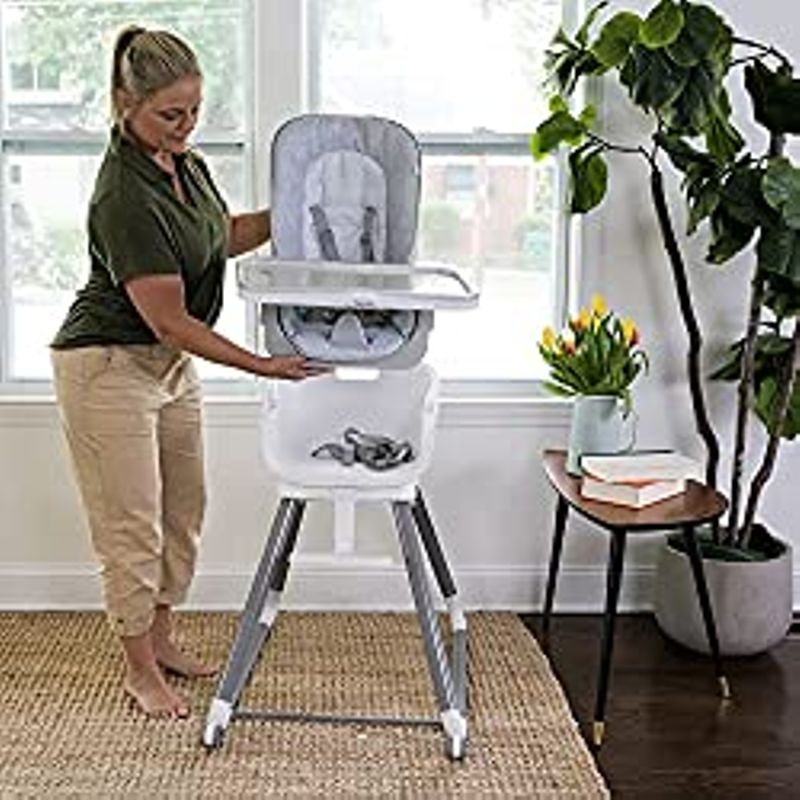 Ingenuity Beanstalk Baby to Big Kid 6-in-1 High Chair Converts from Soothing Infant Seat to Dining Booster Seat and more, Newborn to 5...