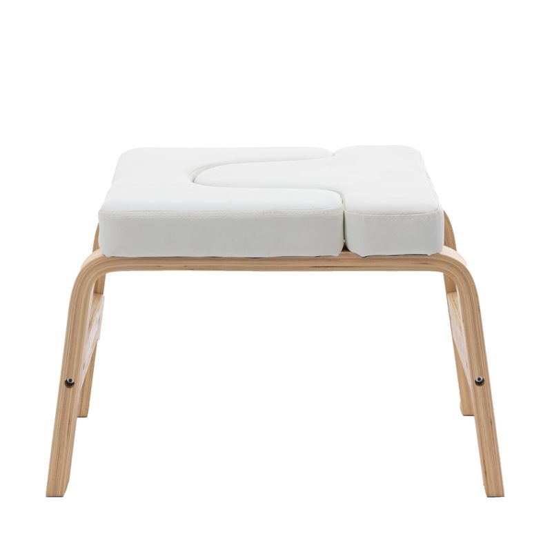 Yoga Inversion stool- Headstand Bench for Home & Gym,Relieve Stress, Strengthen Core White - Beige