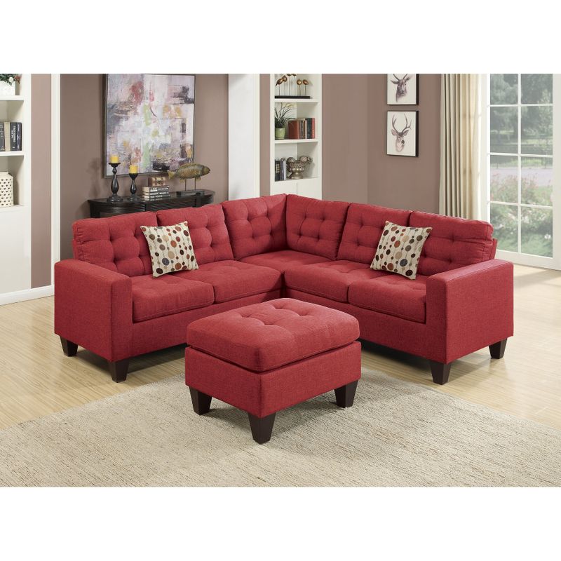 4 Piece Modular Sectional Sofa - Carmine