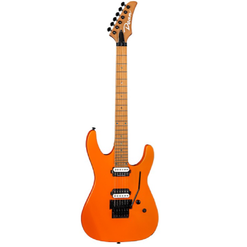 Dean MD24 Electric Guitar w/ Floyd Rose. Roasted Maple Vintage Orange