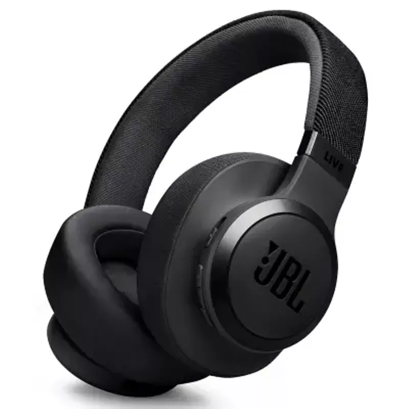 Jbl Wireless Over-ear Headphones Live 770nc With True Adaptive Noise Cancelling In Black