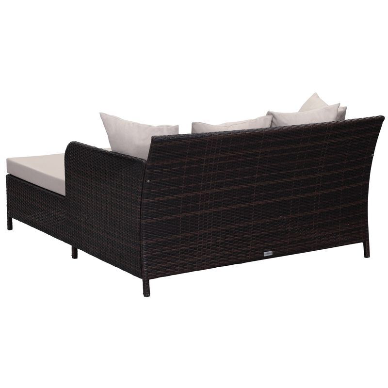 Safavieh Outdoor Living August Brown/ Sand Rattan Wicker Daybed - PAT2500B