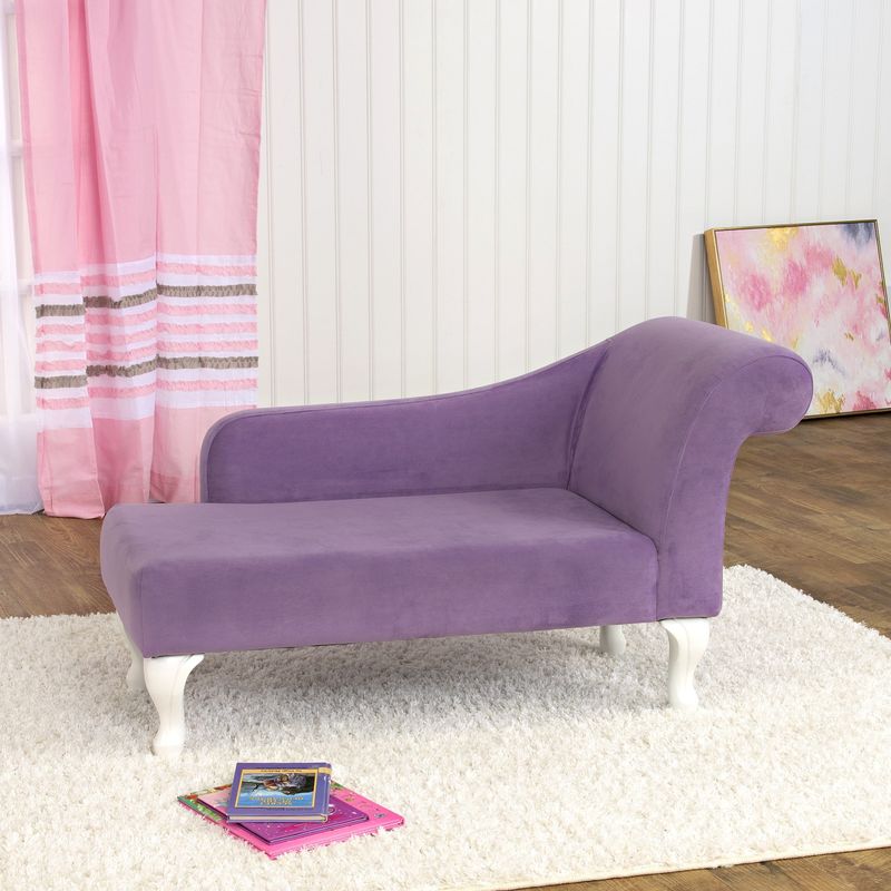 HomePop Diva Juvenile Accent Chair Lavender - Lavender