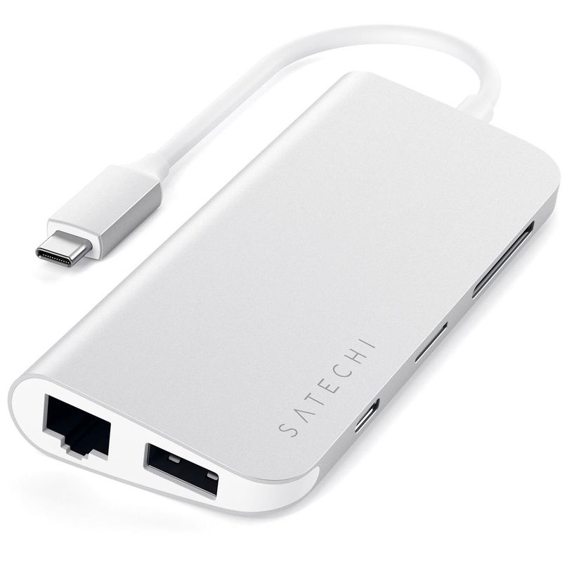 Satechi USB Type-C Multimedia Adapter, Silver