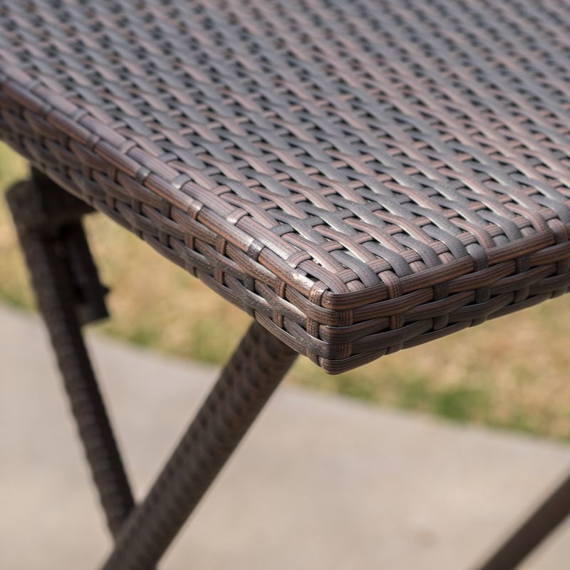 Margarita Outdoor Wicker Bar Table by Christopher Knight Home - Multibrown Wicker