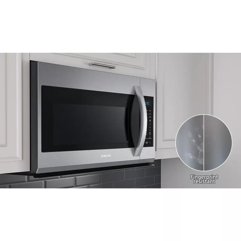 Samsung - 1.7 Cu. Ft. Over-the-Range Microwave - Stainless Steel