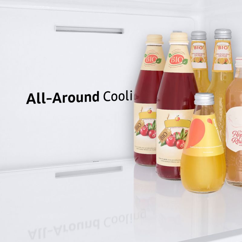 Alt View Zoom 12. Samsung - 22 Cu. Ft. Side-by-Side Counter-Depth Refrigerator - Stainless steel