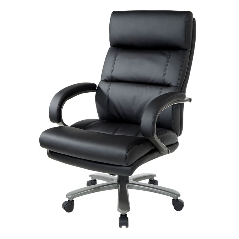 Big and Tall Executive Chair - Black Bonded Leather