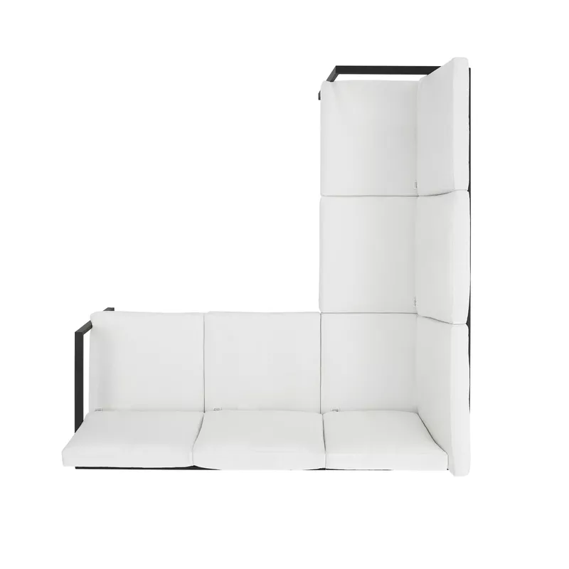 Albin Aluminum Outdoor Sectional White