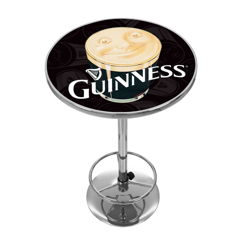 Guinness Chrome Pub Table - Smiling Pint