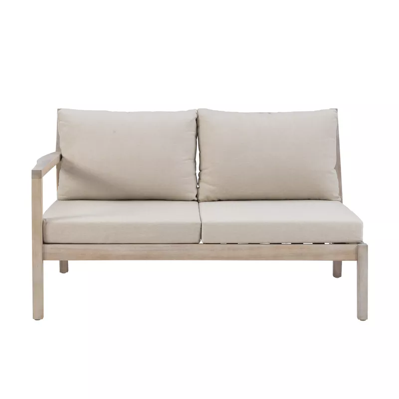 Searle Loveseat Beige Natural Set Of 2