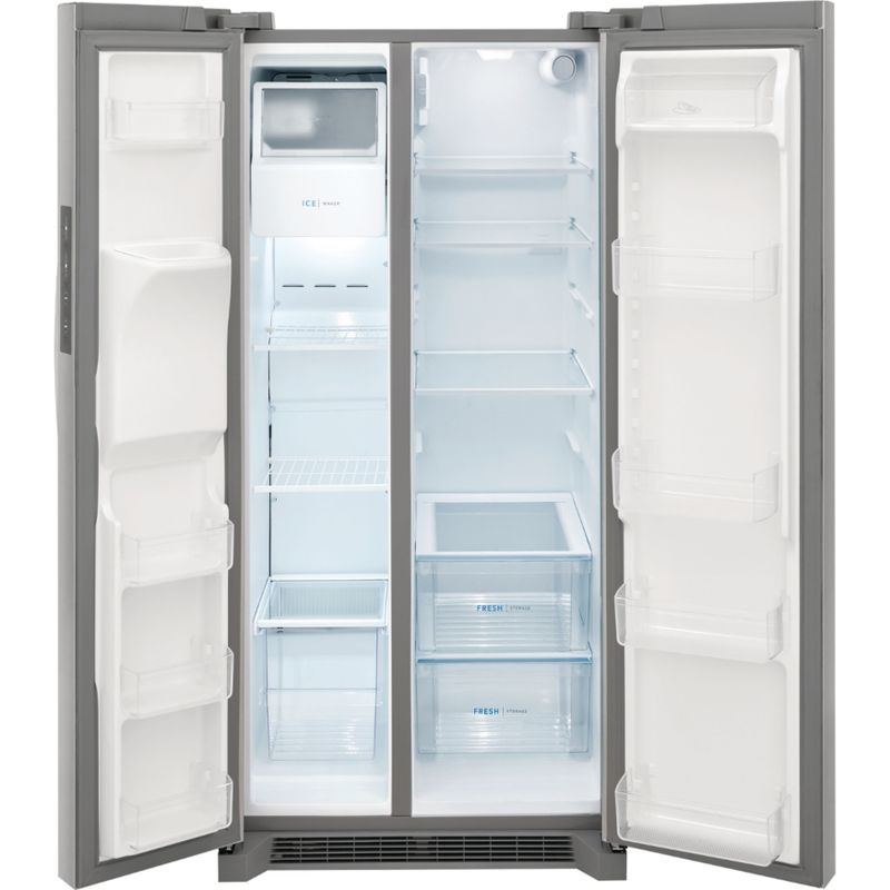 Frigidaire FRSS2323AW 22.3 Cu. Ft. 33 inch Standard Depth Side by Side Refrigerator -  Stainless Steel - Stainless Steel