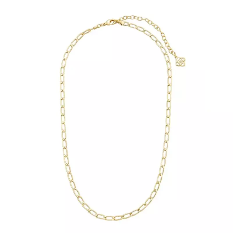 Kendra Scott Merrick Chain Necklace (Gold Metal)