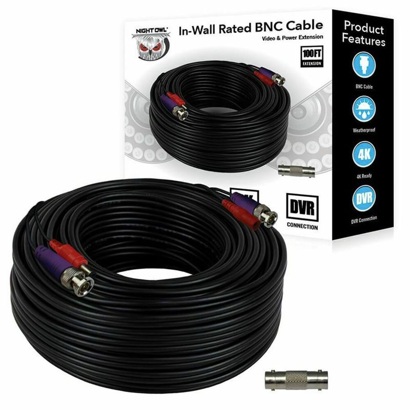 Night Owl 100 ft. In-Wall Video & Power Extension Cable