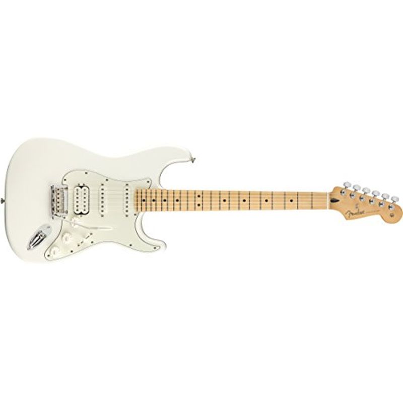 Fender Player Stratocaster HSS Electric Guitar, Maple Fingerboard, Polar White