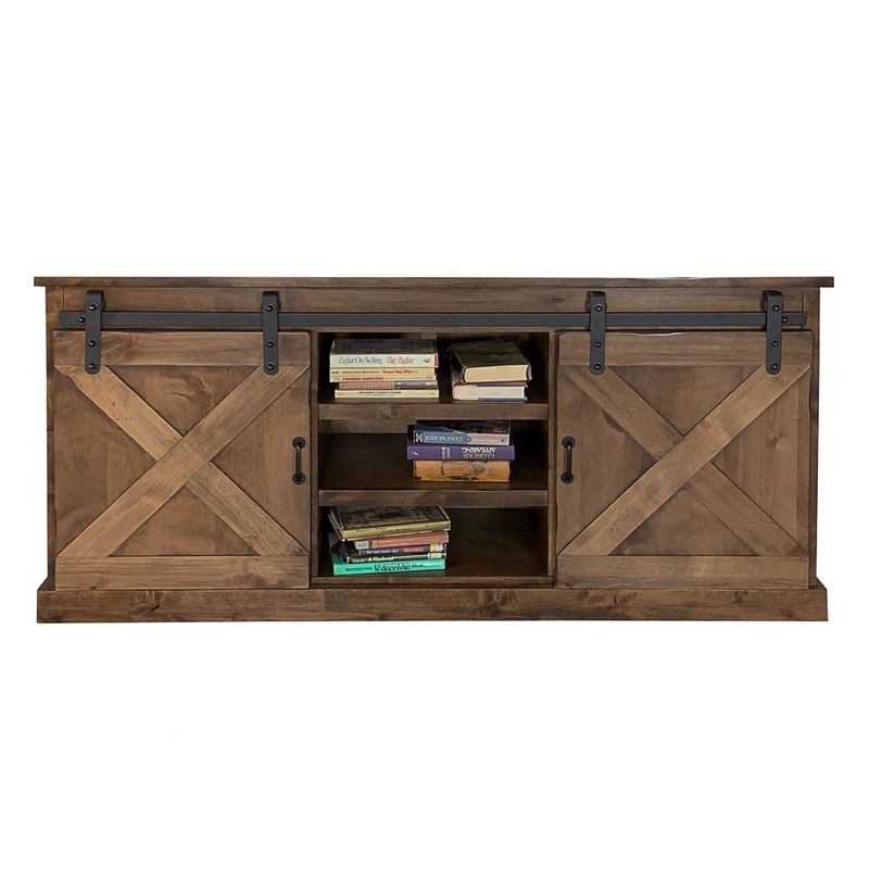 The Gray Barn Sycamore Rise Farmhouse Wood 66-inch TV Console - Aged Whiskey