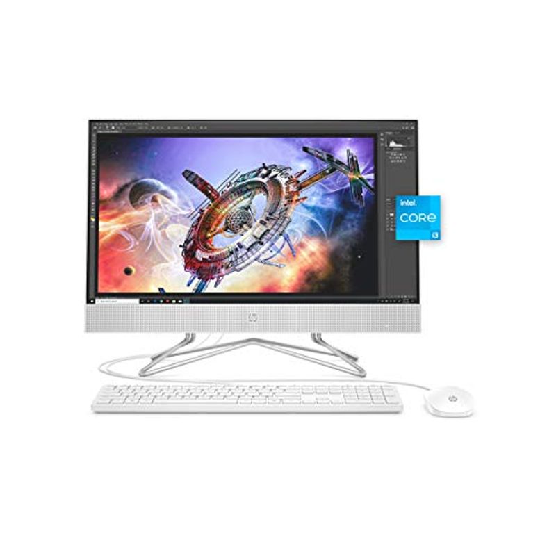 HP 24 All-in-One PC, 11th Gen Intel Core i3-1115G4 Processor, 8 GB RAM, 512 GB SSD, 23.8" Full HD Display, Windows 10 Home, Wireless...