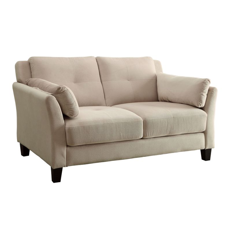 Furniture of America Pierson Contemporary 2-piece Flannelette Sofa Set - Navy