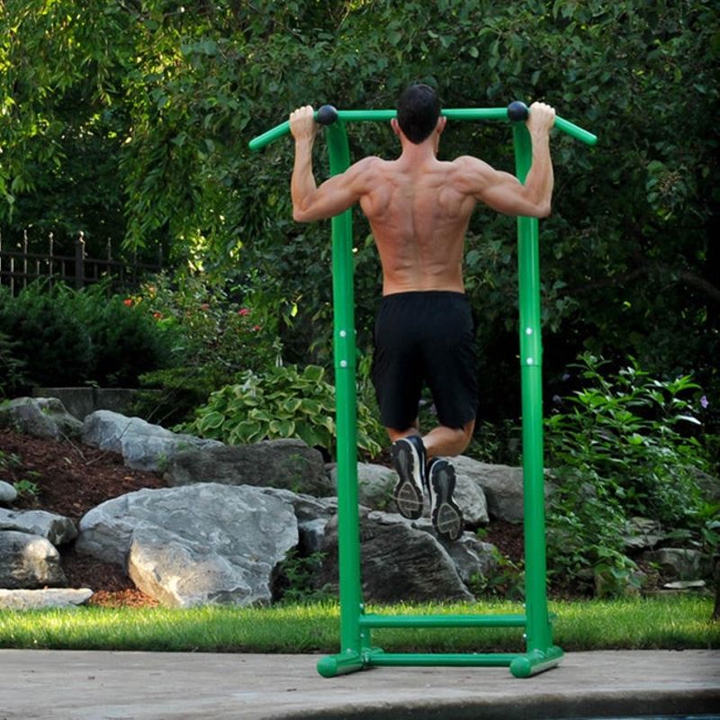 Stamina Outdoor Fitness Power Tower - Green - Stamina Outdoor Fitness Power Tower