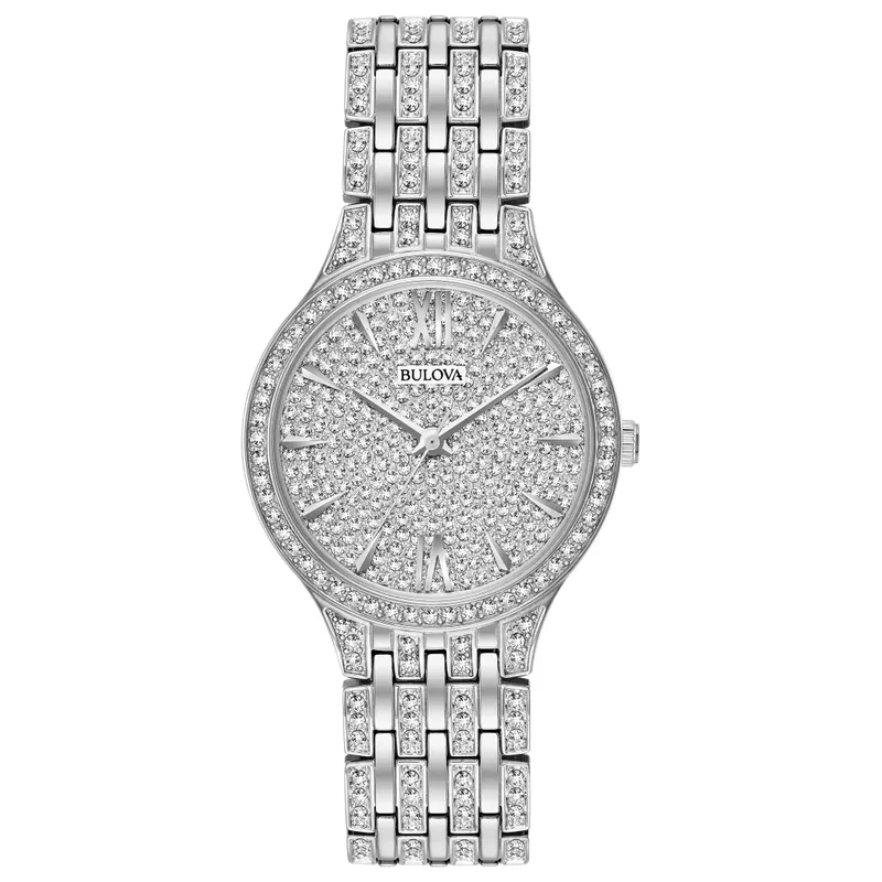 Bulova - Ladies Crystal Collection Fully Paved Swarovski Watch Crystal Dial