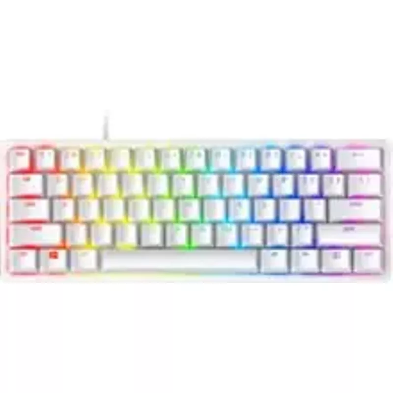 Razer - Huntsman Mini 60% Wired Optical Linear Switch Gaming Keyboard with Chroma RGB Backlighting - Mercury
